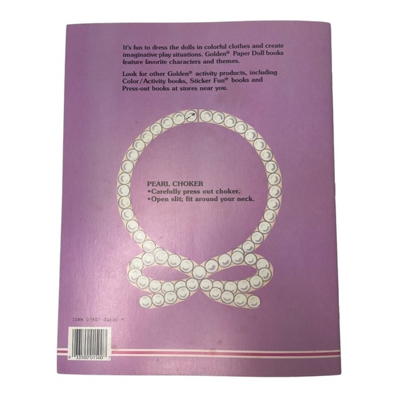 NWT Vintage 1988 A Golden Book Perfume Pretty Barbie Paper Doll Book - Picture 6 of 6